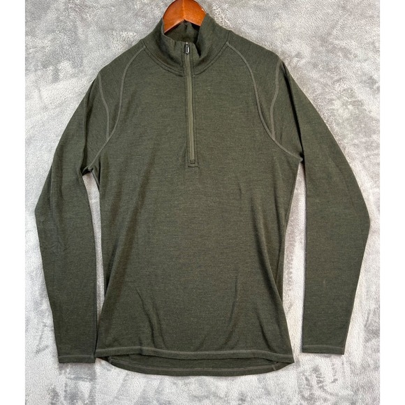 Smartwool Other - Smartwool 1/4 Zip Base Layer Mens Large Green Merino 250 Long Sleeve SW0NP603